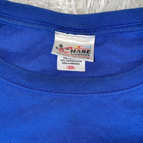 Jimmie Johnson T Shirt Size 2XL NASCAR Chase Authentics #48 Blue - Picture 3 of 5